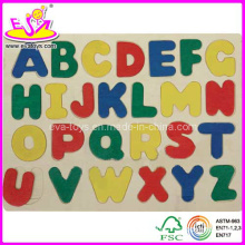 Hot New Product for 2015 Wooden Capital Letters Puzzles, ABC Puzzle Teaching Aids, Educational Alphabet Wooden Puzzle Toy Wj276886